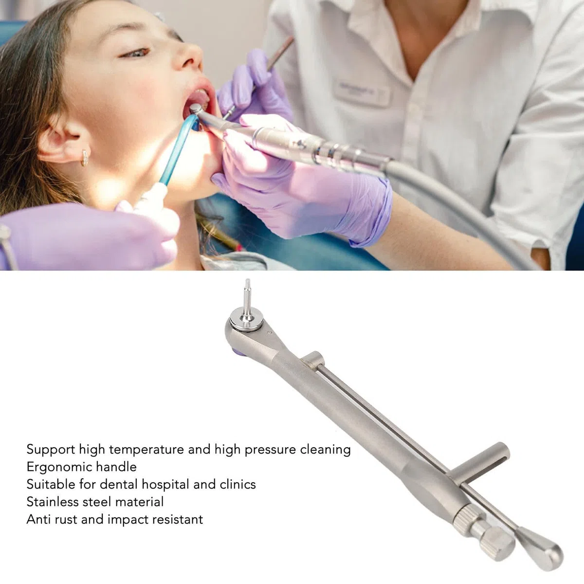 Kit di Strumenti dentali universali per Chiavi dinamometriche in Acciaio Inossidabile per Vari sistemi implantari - Impugnatura ergonomica Antiscivolo